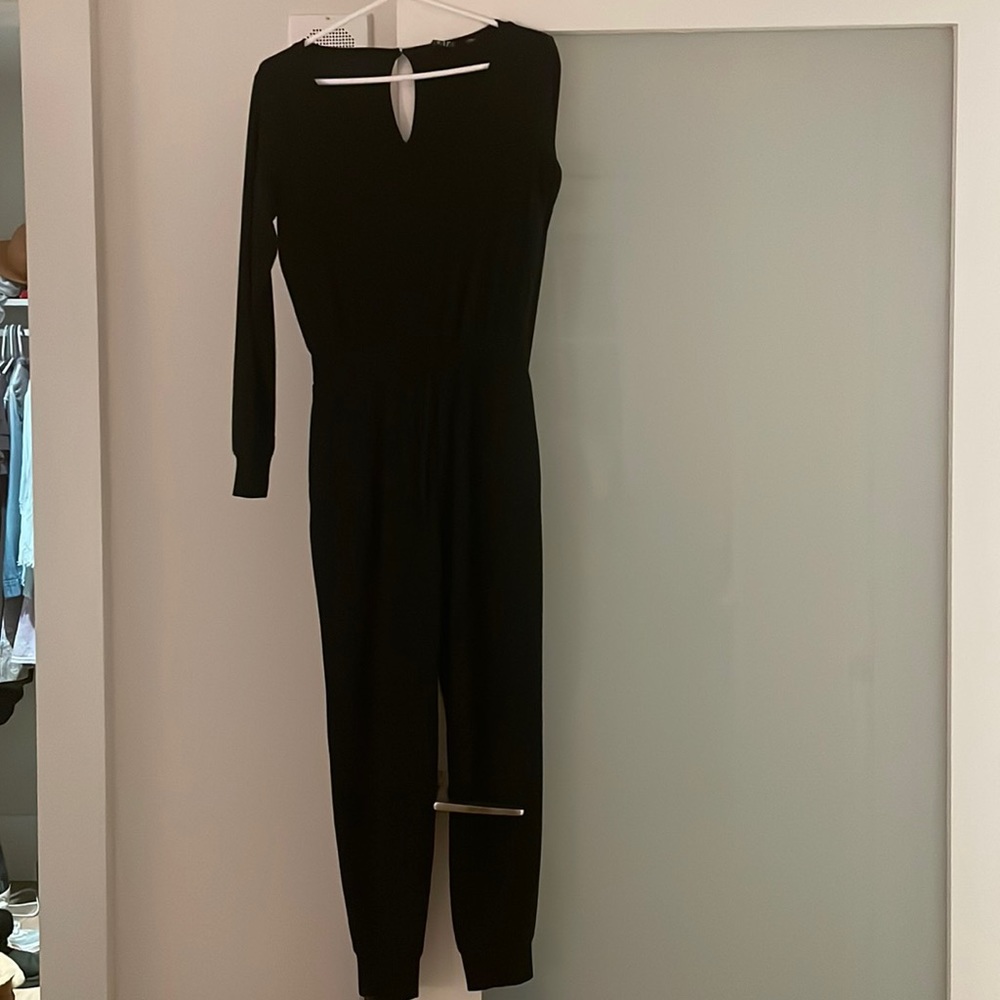 Black long sleeve romper